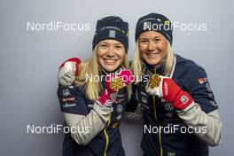 28.02.2021, Oberstdorf, Germany (GER): Jonna Sundling (SWE), Maja Dahlqvist (SWE), (l-r)  - FIS nordic world ski championships cross-country, medals, Oberstdorf (GER). www.nordicfocus.com. © Vianney Thibaut/NordicFocus. Every downloaded picture is fee-liable.
