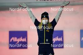27.02.2021, Oberstdorf, Germany (GER): Jonna Sundling (SWE) - FIS nordic world ski championships cross-country, medals, Oberstdorf (GER). www.nordicfocus.com. © Thibaut/NordicFocus. Every downloaded picture is fee-liable.