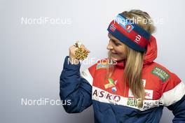 28.02.2021, Oberstdorf, Germany (GER): Therese Johaug (NOR) - FIS nordic world ski championships cross-country, medals, Oberstdorf (GER). www.nordicfocus.com. © Vianney Thibaut/NordicFocus. Every downloaded picture is fee-liable.