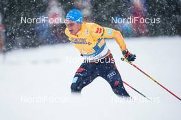 05.03.2021, Oberstdorf, Germany (GER): Lucas Boegl (GER) - FIS nordic world ski championships cross-country, 4x10km men, Oberstdorf (GER). www.nordicfocus.com. © Thibaut/NordicFocus. Every downloaded picture is fee-liable.
