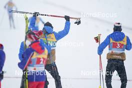 05.03.2021, Oberstdorf, Germany (GER): Maurice Manificat (FRA), Hugo Lapalus (FRA), (l-r)  - FIS nordic world ski championships cross-country, 4x10km men, Oberstdorf (GER). www.nordicfocus.com. © Thibaut/NordicFocus. Every downloaded picture is fee-liable.