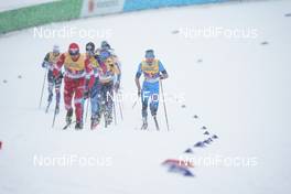 05.03.2021, Oberstdorf, Germany (GER): Jonas Dobler (GER), Hugo Lapalus (FRA), (l-r)  - FIS nordic world ski championships cross-country, 4x10km men, Oberstdorf (GER). www.nordicfocus.com. © Thibaut/NordicFocus. Every downloaded picture is fee-liable.