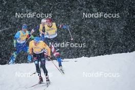 05.03.2021, Oberstdorf, Germany (GER): Lucas Boegl (GER), Petr Knop (CZE), (l-r)  - FIS nordic world ski championships cross-country, 4x10km men, Oberstdorf (GER). www.nordicfocus.com. © Thibaut/NordicFocus. Every downloaded picture is fee-liable.