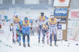 05.03.2021, Oberstdorf, Germany (GER): Hugo Lapalus (FRA), Johan Haeggstroem (SWE) - FIS nordic world ski championships cross-country, 4x10km men, Oberstdorf (GER). www.nordicfocus.com. © Thibaut/NordicFocus. Every downloaded picture is fee-liable.