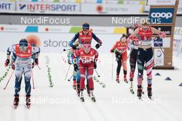 04.03.2021, Oberstdorf, Germany (GER): Jonna Sundling (SWE), Yana Kirpichenko (RSF), Hailey Swirbul (USA), (l-r)  - FIS nordic world ski championships cross-country, 4x5km women, Oberstdorf (GER). www.nordicfocus.com. © Modica/NordicFocus. Every downloaded picture is fee-liable.