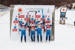 04.03.2021, Oberstdorf, Germany (GER): Krista Parmakoski (FIN), Riitta-Liisa Roponen (FIN), Johanna Matintalo (FIN), Jasmi Joensuu (FIN), (l-r)  - FIS nordic world ski championships cross-country, 4x5km women, Oberstdorf (GER). www.nordicfocus.com. © Modica/NordicFocus. Every downloaded picture is fee-liable.