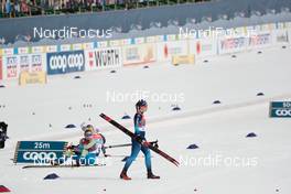 04.03.2021, Oberstdorf, Germany (GER): Yuliia Krol (UKR), Laurien Van Der Graaff (SUI), (l-r)  - FIS nordic world ski championships cross-country, 4x5km women, Oberstdorf (GER). www.nordicfocus.com. © Modica/NordicFocus. Every downloaded picture is fee-liable.