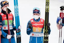 04.03.2021, Oberstdorf, Germany (GER): Johanna Matintalo (FIN), Riitta-Liisa Roponen (FIN), (l-r)  - FIS nordic world ski championships cross-country, 4x5km women, Oberstdorf (GER). www.nordicfocus.com. © Modica/NordicFocus. Every downloaded picture is fee-liable.
