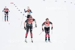 04.03.2021, Oberstdorf, Germany (GER): Dahria Beatty (CAN), Cendrine Browne (CAN), (l-r)  - FIS nordic world ski championships cross-country, 4x5km women, Oberstdorf (GER). www.nordicfocus.com. © Modica/NordicFocus. Every downloaded picture is fee-liable.