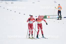 04.03.2021, Oberstdorf, Germany (GER): Natalia Nepryaeva (RSF), Tatiana Sorina (RSF), (l-r)  - FIS nordic world ski championships cross-country, 4x5km women, Oberstdorf (GER). www.nordicfocus.com. © Modica/NordicFocus. Every downloaded picture is fee-liable.