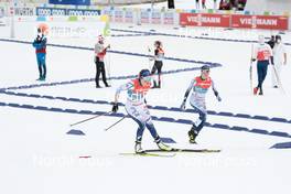 04.03.2021, Oberstdorf, Germany (GER): Ebba Andersson (SWE), Charlotte Kalla (SWE), (l-r)  - FIS nordic world ski championships cross-country, 4x5km women, Oberstdorf (GER). www.nordicfocus.com. © Modica/NordicFocus. Every downloaded picture is fee-liable.