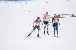 04.03.2021, Oberstdorf, Germany (GER): Krista Parmakoski (FIN), Rosie Brennan (USA), (l-r)  - FIS nordic world ski championships cross-country, 4x5km women, Oberstdorf (GER). www.nordicfocus.com. © Modica/NordicFocus. Every downloaded picture is fee-liable.