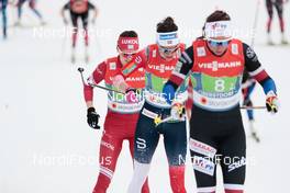 04.03.2021, Oberstdorf, Germany (GER): Yulia Stupak (RSF), Heidi Weng (NOR), (l-r)  - FIS nordic world ski championships cross-country, 4x5km women, Oberstdorf (GER). www.nordicfocus.com. © Modica/NordicFocus. Every downloaded picture is fee-liable.