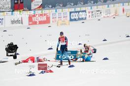 04.03.2021, Oberstdorf, Germany (GER): Monika Skinder (POL), Laurien Van Der Graaff (SUI), Yuliia Krol (UKR) - FIS nordic world ski championships cross-country, 4x5km women, Oberstdorf (GER). www.nordicfocus.com. © Modica/NordicFocus. Every downloaded picture is fee-liable.