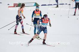 04.03.2021, Oberstdorf, Germany (GER): Rosie Brennan (USA), Riitta-Liisa Roponen (FIN), Krista Parmakoski (FIN), (l-r)  - FIS nordic world ski championships cross-country, 4x5km women, Oberstdorf (GER). www.nordicfocus.com. © Modica/NordicFocus. Every downloaded picture is fee-liable.