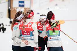 04.03.2021, Oberstdorf, Germany (GER): Pia Fink (GER), Laura Gimmler (GER), Victoria Carl (GER), (l-r)  - FIS nordic world ski championships cross-country, 4x5km women, Oberstdorf (GER). www.nordicfocus.com. © Modica/NordicFocus. Every downloaded picture is fee-liable.