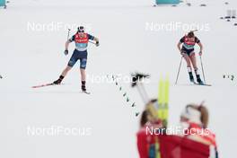 04.03.2021, Oberstdorf, Germany (GER): Krista Parmakoski (FIN), Jessie Diggins (USA), (l-r)  - FIS nordic world ski championships cross-country, 4x5km women, Oberstdorf (GER). www.nordicfocus.com. © Modica/NordicFocus. Every downloaded picture is fee-liable.