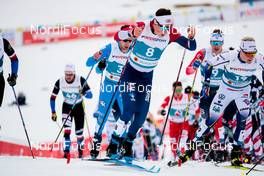 27.02.2021, Oberstdorf, Germany (GER): Andrew Musgrave (GBR), Jens Burman (SWE), (l-r)  - FIS nordic world ski championships cross-country, skiathlon men, Oberstdorf (GER). www.nordicfocus.com. © Modica/NordicFocus. Every downloaded picture is fee-liable.