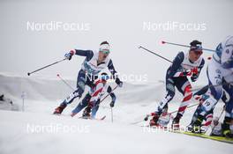 27.02.2021, Oberstdorf, Germany (GER): David Norris (USA), Jonas Bestak (CZE), (l-r)  - FIS nordic world ski championships cross-country, skiathlon men, Oberstdorf (GER). www.nordicfocus.com. © Modica/NordicFocus. Every downloaded picture is fee-liable.