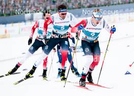 27.02.2021, Oberstdorf, Germany (GER): Emil Iversen (NOR), Simen Hegstad Krueger (NOR), (l-r)  - FIS nordic world ski championships cross-country, skiathlon men, Oberstdorf (GER). www.nordicfocus.com. © Modica/NordicFocus. Every downloaded picture is fee-liable.