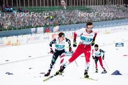 27.02.2021, Oberstdorf, Germany (GER): Ben Ogden (USA), Raimo Vigants (LAT), (l-r)  - FIS nordic world ski championships cross-country, skiathlon men, Oberstdorf (GER). www.nordicfocus.com. © Modica/NordicFocus. Every downloaded picture is fee-liable.