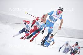 27.02.2021, Oberstdorf, Germany (GER): Hugo Lapalus (FRA) - FIS nordic world ski championships cross-country, skiathlon men, Oberstdorf (GER). www.nordicfocus.com. © Modica/NordicFocus. Every downloaded picture is fee-liable.