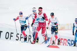 27.02.2021, Oberstdorf, Germany (GER): Sjur Roethe (NOR), Evgeniy Belov (RSF), (l-r)  - FIS nordic world ski championships cross-country, skiathlon men, Oberstdorf (GER). www.nordicfocus.com. © Modica/NordicFocus. Every downloaded picture is fee-liable.
