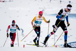 27.02.2021, Oberstdorf, Germany (GER): Takatsugu Uda (JPN), Florian Notz (GER), Jonas Bestak (CZE), (l-r)  - FIS nordic world ski championships cross-country, skiathlon men, Oberstdorf (GER). www.nordicfocus.com. © Modica/NordicFocus. Every downloaded picture is fee-liable.