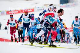 27.02.2021, Oberstdorf, Germany (GER): Jonas Baumann (SUI), Hans Christer Holund (NOR), (l-r)  - FIS nordic world ski championships cross-country, skiathlon men, Oberstdorf (GER). www.nordicfocus.com. © Modica/NordicFocus. Every downloaded picture is fee-liable.