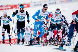 27.02.2021, Oberstdorf, Germany (GER): Imanol Rojo (ESP), Paolo Ventura (ITA), Simen Hegstad Krueger (NOR), (l-r)  - FIS nordic world ski championships cross-country, skiathlon men, Oberstdorf (GER). www.nordicfocus.com. © Modica/NordicFocus. Every downloaded picture is fee-liable.