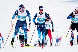 27.02.2021, Oberstdorf, Germany (GER): Markus Vuorela (FIN), Candide Pralong (SUI), (l-r)  - FIS nordic world ski championships cross-country, skiathlon men, Oberstdorf (GER). www.nordicfocus.com. © Modica/NordicFocus. Every downloaded picture is fee-liable.