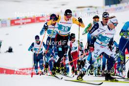 27.02.2021, Oberstdorf, Germany (GER): Friedrich Moch (GER), Bjoern Sandstroem (SWE), (l-r)  - FIS nordic world ski championships cross-country, skiathlon men, Oberstdorf (GER). www.nordicfocus.com. © Modica/NordicFocus. Every downloaded picture is fee-liable.