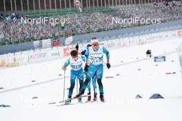 27.02.2021, Oberstdorf, Germany (GER): Clement Parisse (FRA), Jules Lapierre (FRA) - FIS nordic world ski championships cross-country, skiathlon men, Oberstdorf (GER). www.nordicfocus.com. © Modica/NordicFocus. Every downloaded picture is fee-liable.