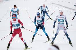 27.02.2021, Oberstdorf, Germany (GER): Ivan Yakimushkin (RSF), Dario Cologna (SUI), William Poromaa (SWE), (l-r)  - FIS nordic world ski championships cross-country, skiathlon men, Oberstdorf (GER). www.nordicfocus.com. © Modica/NordicFocus. Every downloaded picture is fee-liable.