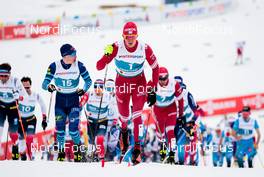 27.02.2021, Oberstdorf, Germany (GER): Iivo Niskanen (FIN), Alexander Bolshunov (RSF), (l-r)  - FIS nordic world ski championships cross-country, skiathlon men, Oberstdorf (GER). www.nordicfocus.com. © Modica/NordicFocus. Every downloaded picture is fee-liable.