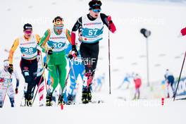 27.02.2021, Oberstdorf, Germany (GER): Friedrich Moch (GER), Thomas Maloney Westgaard (IRL), Remi Drolet (CAN), (l-r)  - FIS nordic world ski championships cross-country, skiathlon men, Oberstdorf (GER). www.nordicfocus.com. © Modica/NordicFocus. Every downloaded picture is fee-liable.