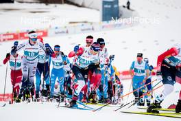 27.02.2021, Oberstdorf, Germany (GER): William Poromaa (SWE), Sjur Roethe (NOR), (l-r)  - FIS nordic world ski championships cross-country, skiathlon men, Oberstdorf (GER). www.nordicfocus.com. © Modica/NordicFocus. Every downloaded picture is fee-liable.