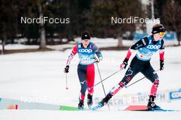 27.02.2021, Oberstdorf, Germany (GER): Masako Ishida (JPN), Cendrine Browne (CAN), (l-r)  - FIS nordic world ski championships cross-country, skiathlon women, Oberstdorf (GER). www.nordicfocus.com. © Modica/NordicFocus. Every downloaded picture is fee-liable.