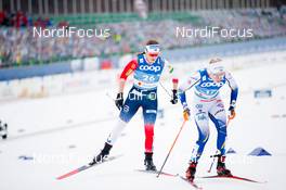 27.02.2021, Oberstdorf, Germany (GER): Lotta Udnes Weng (NOR), Emma Ribom (SWE), (l-r)  - FIS nordic world ski championships cross-country, skiathlon women, Oberstdorf (GER). www.nordicfocus.com. © Modica/NordicFocus. Every downloaded picture is fee-liable.