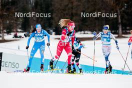 27.02.2021, Oberstdorf, Germany (GER): Caterina Ganz (ITA), Yana Kirpichenko (RSF), Frida Karlsson (SWE), (l-r)  - FIS nordic world ski championships cross-country, skiathlon women, Oberstdorf (GER). www.nordicfocus.com. © Modica/NordicFocus. Every downloaded picture is fee-liable.