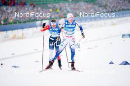 27.02.2021, Oberstdorf, Germany (GER): Lotta Udnes Weng (NOR), Emma Ribom (SWE), (l-r)  - FIS nordic world ski championships cross-country, skiathlon women, Oberstdorf (GER). www.nordicfocus.com. © Modica/NordicFocus. Every downloaded picture is fee-liable.