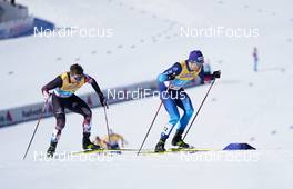 28.02.2021, Oberstdorf, Germany (GER): Benjamin Moser (AUT), Roman Furger (SUI), (l-r)  - FIS nordic world ski championships cross-country, team sprint, Oberstdorf (GER). www.nordicfocus.com. © Thibaut/NordicFocus. Every downloaded picture is fee-liable.
