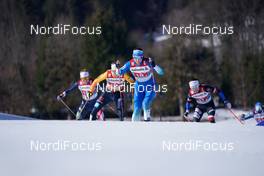 28.02.2021, Oberstdorf, Germany (GER): Victoria Carl (GER), Eva Urevc (SLO), Katerina Razymova (CZE), (l-r)  - FIS nordic world ski championships cross-country, team sprint, Oberstdorf (GER). www.nordicfocus.com. © Thibaut/NordicFocus. Every downloaded picture is fee-liable.