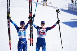 28.02.2021, Oberstdorf, Germany (GER): Nadine Faehndrich (SUI), Laurien Van Der Graaff (SUI), (l-r)  - FIS nordic world ski championships cross-country, team sprint, Oberstdorf (GER). www.nordicfocus.com. © Thibaut/NordicFocus. Every downloaded picture is fee-liable.