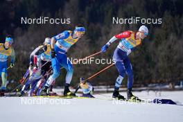28.02.2021, Oberstdorf, Germany (GER): Janez Lampic (SLO), Andrew Young (GBR), (l-r)  - FIS nordic world ski championships cross-country, team sprint, Oberstdorf (GER). www.nordicfocus.com. © Modica/NordicFocus. Every downloaded picture is fee-liable.
