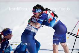 28.02.2021, Oberstdorf, Germany (GER): Laurien Van Der Graaff (SUI), Krista Parmakoski (FIN), (l-r)  - FIS nordic world ski championships cross-country, team sprint, Oberstdorf (GER). www.nordicfocus.com. © Thibaut/NordicFocus. Every downloaded picture is fee-liable.