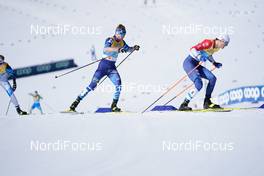 28.02.2021, Oberstdorf, Germany (GER): Joni Maki (FIN), Andrew Young (GBR), (l-r)  - FIS nordic world ski championships cross-country, team sprint, Oberstdorf (GER). www.nordicfocus.com. © Modica/NordicFocus. Every downloaded picture is fee-liable.