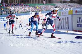 28.02.2021, Oberstdorf, Germany (GER): Tiril Udnes Weng (NOR), Laurien Van Der Graaff (SUI), Rosie Brennan (USA), (l-r)  - FIS nordic world ski championships cross-country, team sprint, Oberstdorf (GER). www.nordicfocus.com. © Thibaut/NordicFocus. Every downloaded picture is fee-liable.