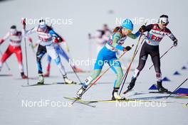 28.02.2021, Oberstdorf, Germany (GER): Maryna Antsybor (UKR), Lisa Unterweger (AUT), (l-r)  - FIS nordic world ski championships cross-country, team sprint, Oberstdorf (GER). www.nordicfocus.com. © Thibaut/NordicFocus. Every downloaded picture is fee-liable.