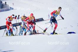 28.02.2021, Oberstdorf, Germany (GER): Maciej Starega (POL), Karl-Johan Westberg (SWE), Alexander Bolshunov (RSF), Erik Valnes (NOR), (l-r)  - FIS nordic world ski championships cross-country, team sprint, Oberstdorf (GER). www.nordicfocus.com. © Modica/NordicFocus. Every downloaded picture is fee-liable.